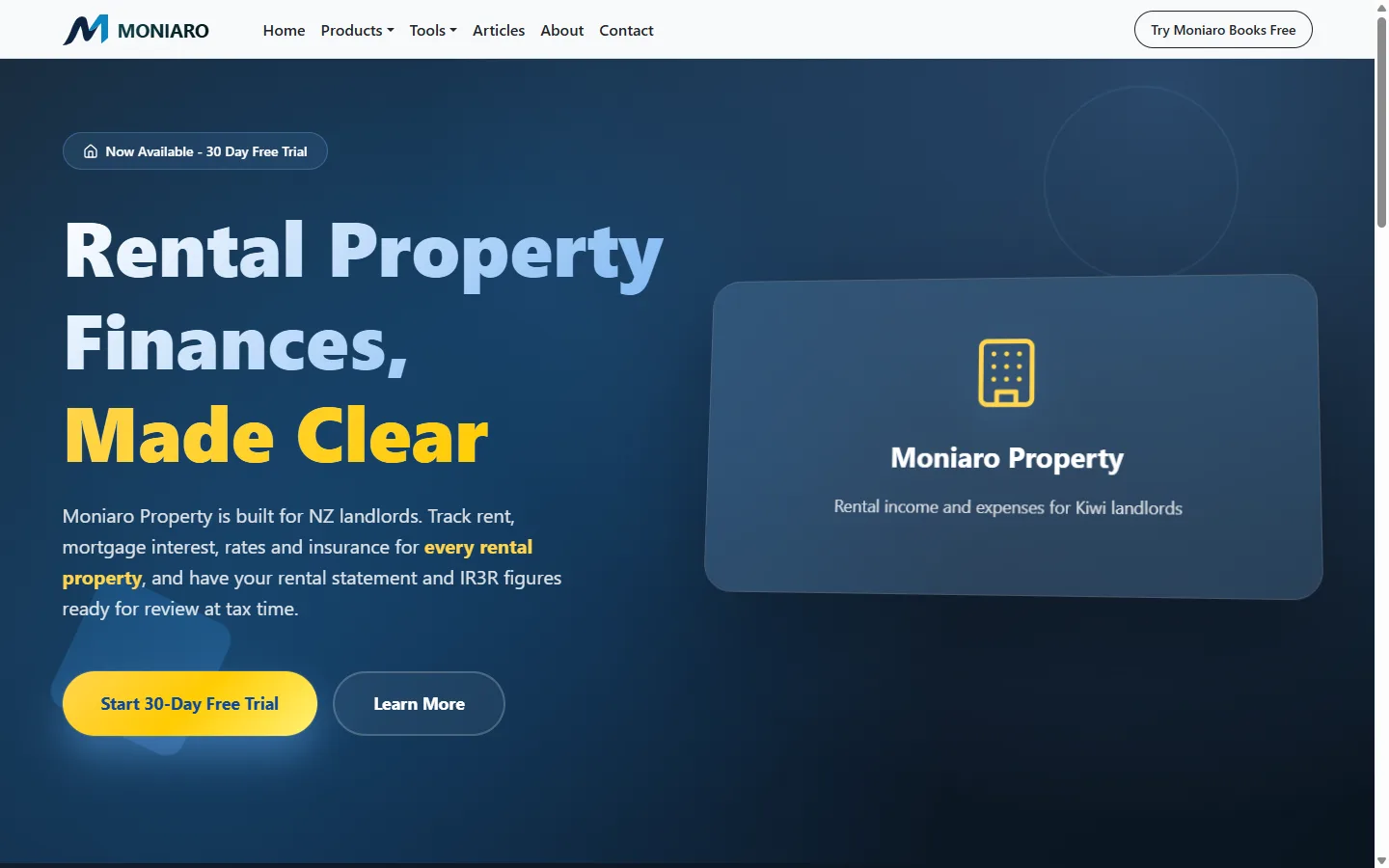 Moniaro Property screenshot