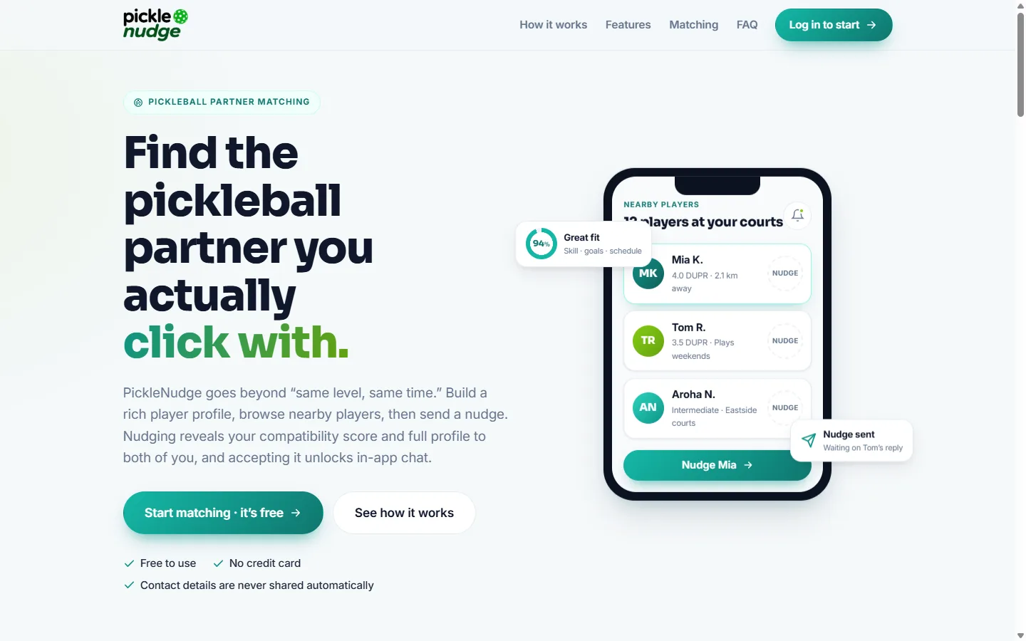 PickleNudge screenshot